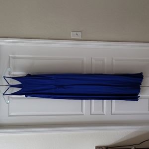 Royal blue maxi dress
